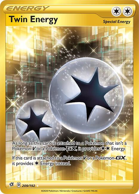 Twin Energy (Secret) - SWSH02: Rebel Clash NM Pokemon Card